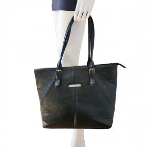 Aquiles Faux Leather Tote Bag